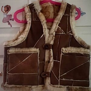 Faux Leather Vest NWOT